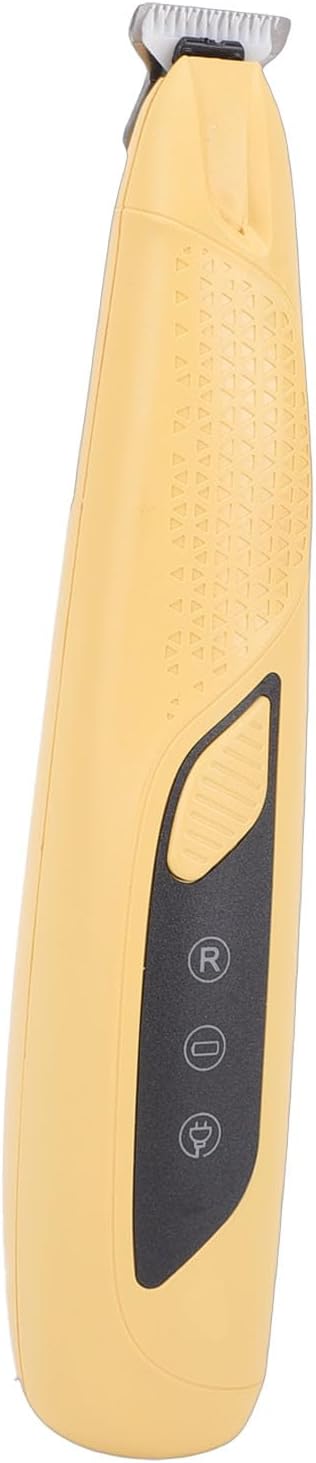 Pssopp Electric Cat Grooming Clippers, Electric Clippers Proof Body High Brightness LED Light Rechargeable Dog Trimmer for Small Area Hair Cat Grooming, (Yellow)