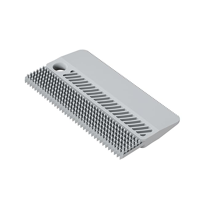 Cat Grooming Brush Silicone Dog Hair Remover Tool Double-Sided Pet Comb for Cat Dog Rabbit (Gray, One Size)