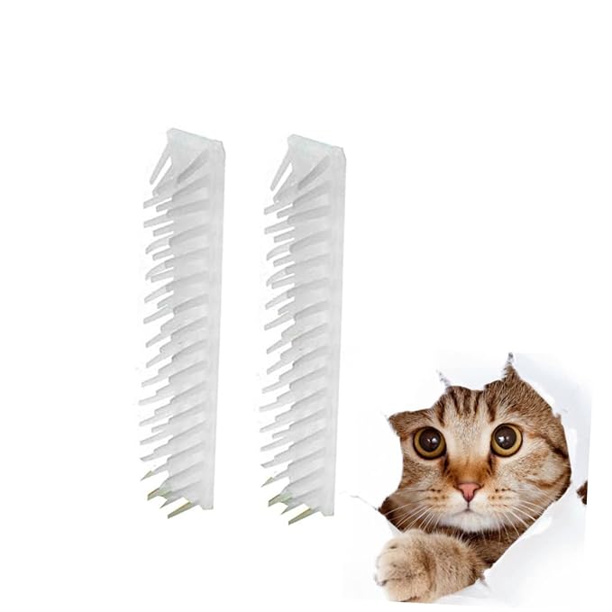 VICASKY 2Pcs Cat Self Massager Removable Corner Brush for Cats Hair Removal Massage Comb Designed for Cat Grooming Easy to Install and Durable Pet Hair Tool