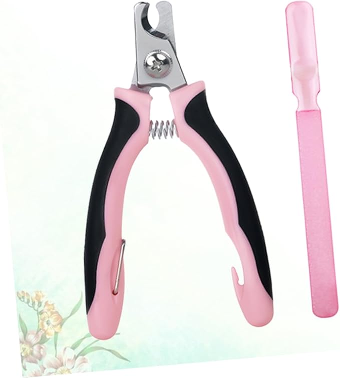 Sosoport 1pc Pet Nail Clipper Nail File Portable Alloy for Dog and Cat Grooming Comfortable Grip and Cutting Edge