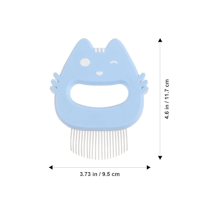 ERINGOGO 3pcs Pet Grooming Comb Set with Silicone Handles for Cats and Small Dogs, Reusable Flea and Shedding Brush, Compact Multi-function Massage Comb for Indoor Use