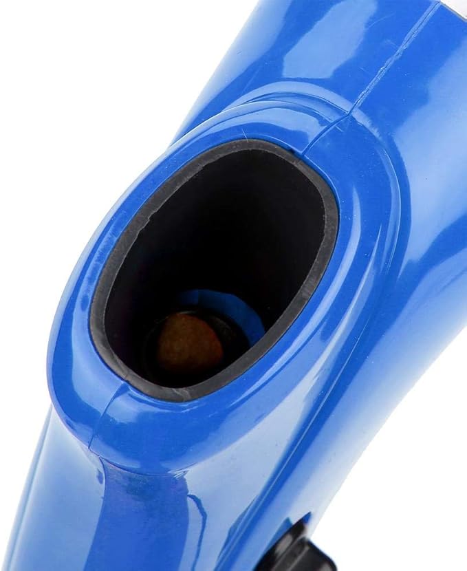 Pet Treat Launcher Funny Dog Food Catapult Puppy Snack Dispenser Handheld Dog Food Feeder Pet Training Interactive Toys(Blue)