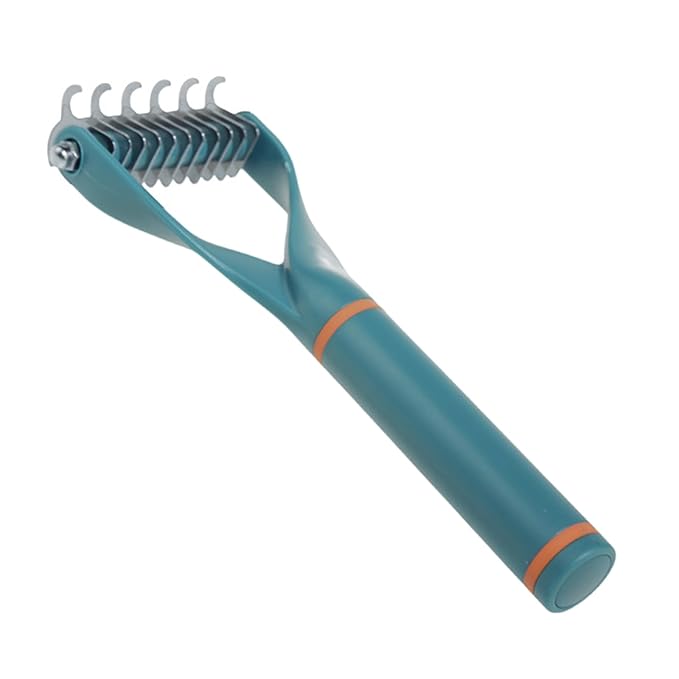 Pet Hair Comb Gentle Deshedding Ergonomic Handle Cats Grooming Supplies for Owners Metal Large Pet Grooming Tool