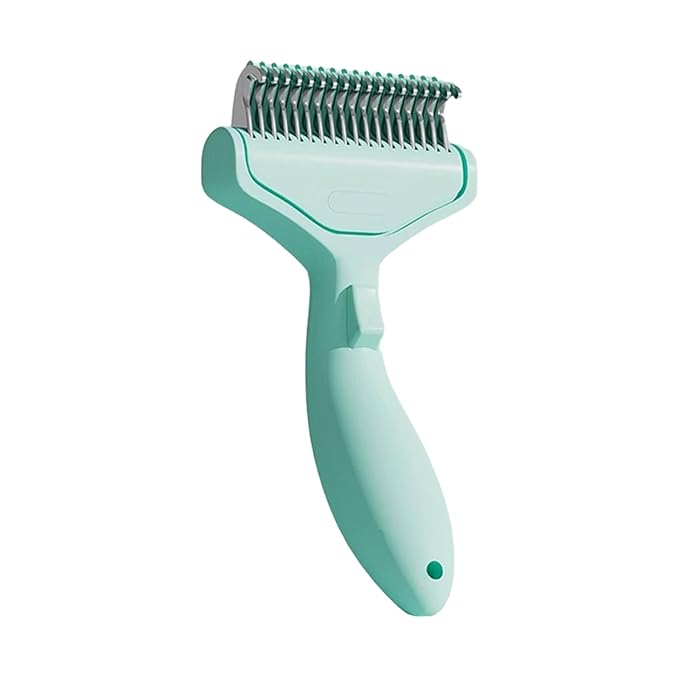 Stainless Steel Pet Detangling Comb for Dog Cats to Remove Shedding Furs Hair Mats Knots and Tangles Grooming Tool Pet Deshedder Comb