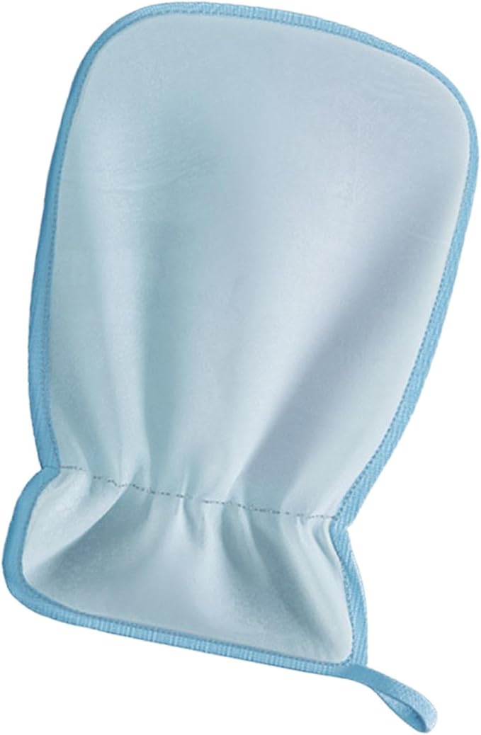 Pet Hair Removal Glove Cat Hair Remover Reusable Efficient Grooming Glove for Sofa Couch Clothing Carpet Bunny 9.45 x 6.30 Inch- Blue
