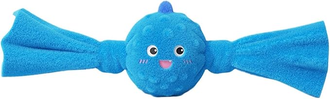 Dog Squeak Toys - Interactive Puppy Teething Doll, 1 Count Vocalizing Plaything for Health, Textured Rubber Shape with Internal Speaker, Pet Supply, Chewing Item for Crates, Mats and Parks