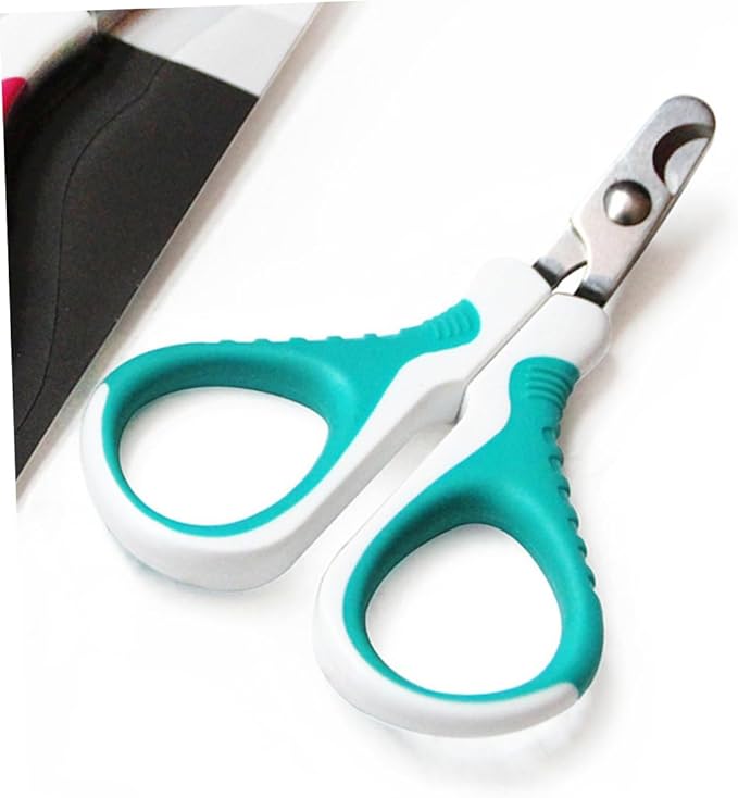 BESPORTBLE Pet Nail Clipper for Cats and Dogs Stainless Steel Grooming Tool Comfortable Grip Lightweight and Portable Nail Trimmer for All Breeds Sky-