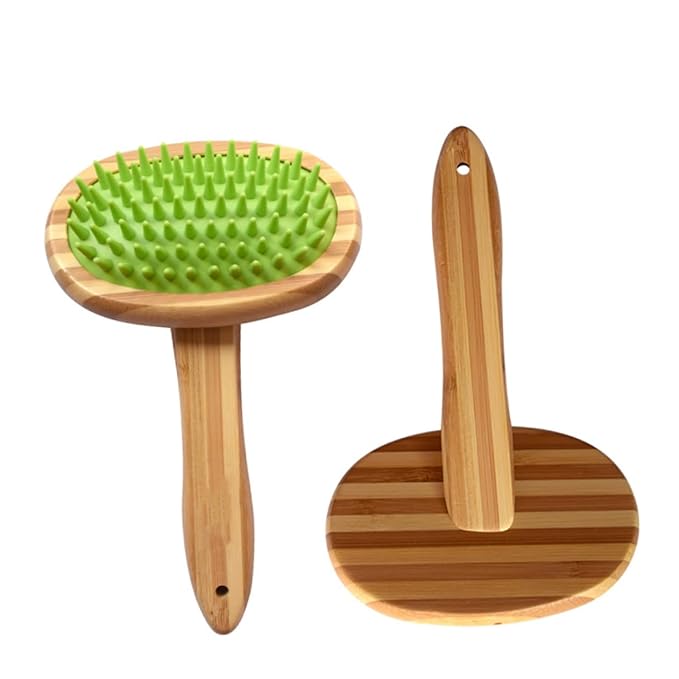 Multi-function Pet Comb Brush Dog Cat Grooming Tool Massage Cleaning Brush Ergonomic Handle for Home Travel