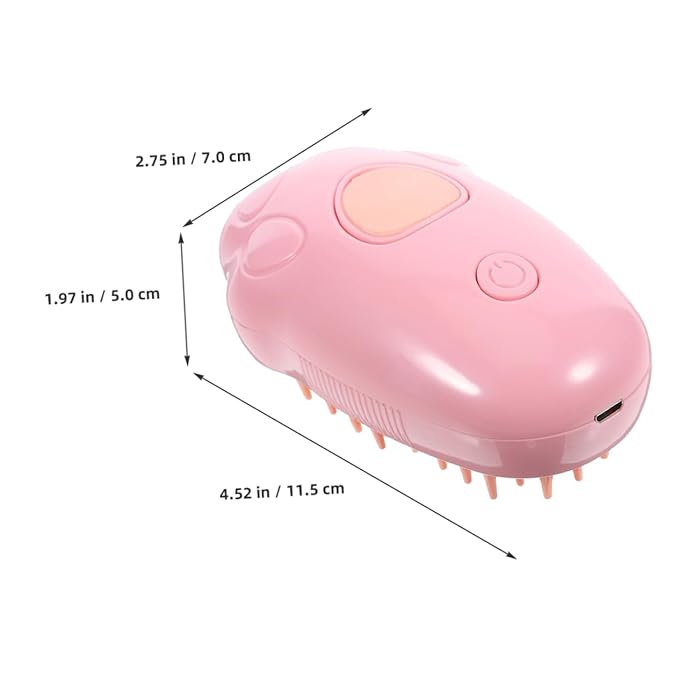 2Pcs Pet Bath Brush Steam Cat Grooming Tool for Dogs and Cats Self Cleaning Portable Massage Brush for Pet Owners with Multiple Furry Friends