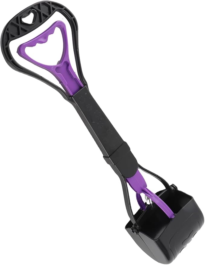 Drfeify Long Handle Dog Poop Scooper Durable Ergonomic Pooper Scooper for Pet Supply Plastic Size 17.72x3.94in