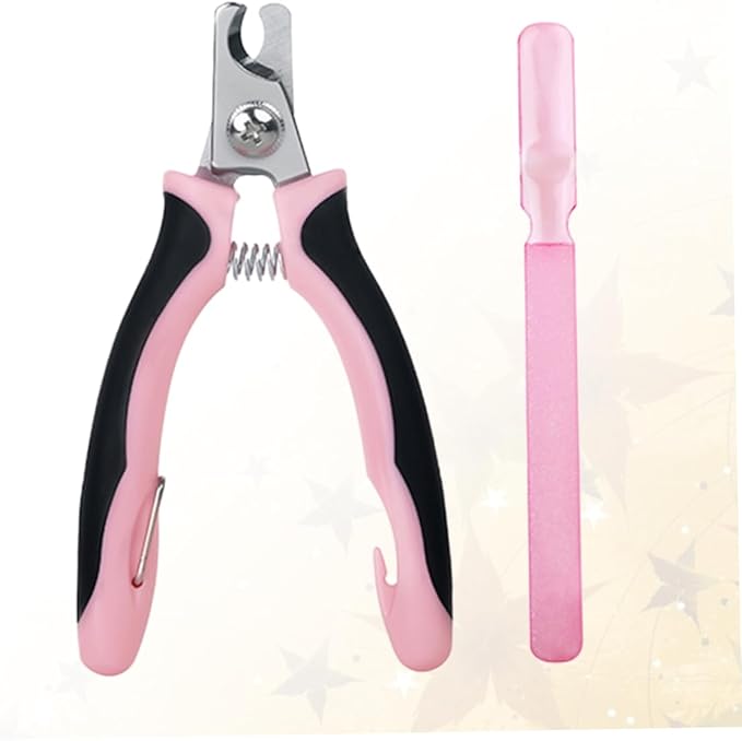 Sosoport 1pc Pet Nail Clipper Nail File Portable Alloy for Dog and Cat Grooming Comfortable Grip and Cutting Edge