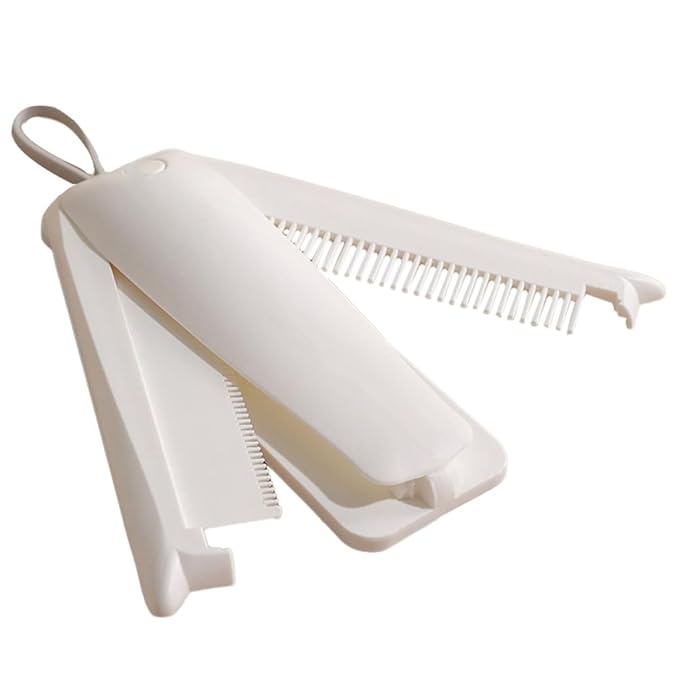 Multi-function 3-in-1 Foldable Pet Grooming Comb for Dogs and Cats, White Hair Removal and Dematting Brush, Compact Daily Use Pet Supply for Indoor Fur Care