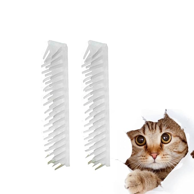 4pcs Corner Cat Massager Brush Removable Scratching Tool for Hair Removal Massage for Indoor Cats Easy to Install for Shedding Grooming