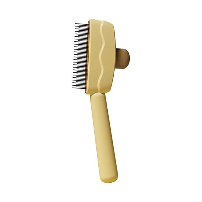 Cat Deshedding Brush with Massage Function ABS Cat Grooming Tool for Shedding Control and Coat Care