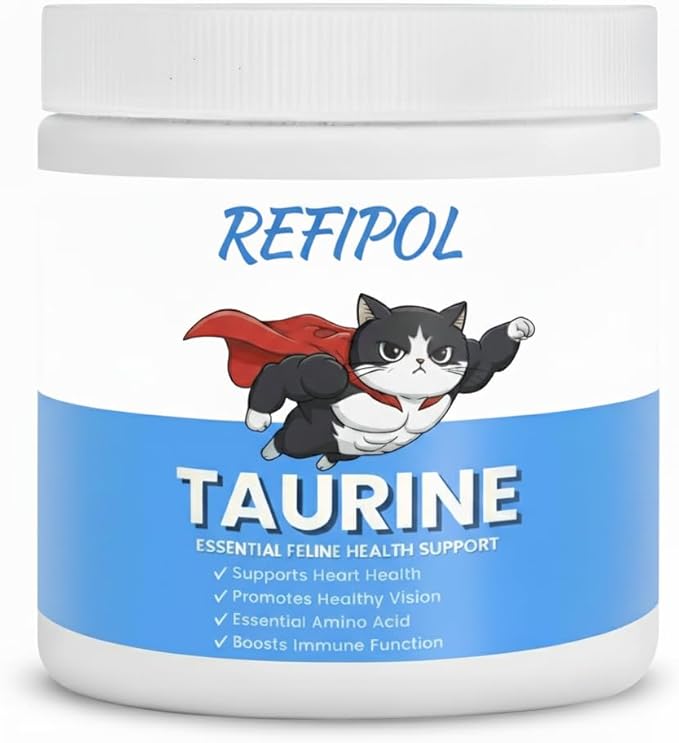 PurrVita Taurine for Cats,Taurine for Dogs,Kittysupps Cat Taurine Supplement for Heart & Eye Health - Premium Formula with Essential Vitamins for Adult Cats & Kittens