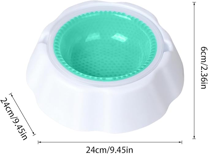 Dog Cooler Bowl Chilling – Ergonomic Premium Compact Sleek, Versatile, Functional, Durable, Summer Cooling Pet, Supplies Cat Condensation Beads, Ice | Multipurpose Outdoor Indoor Utility