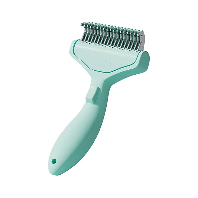 Professional Pet Hair Removal Comb For Dog Cats With Stainless Steel Detangling Teeth Ergonomic Handle Grooming Supply Pet Deshedder Comb