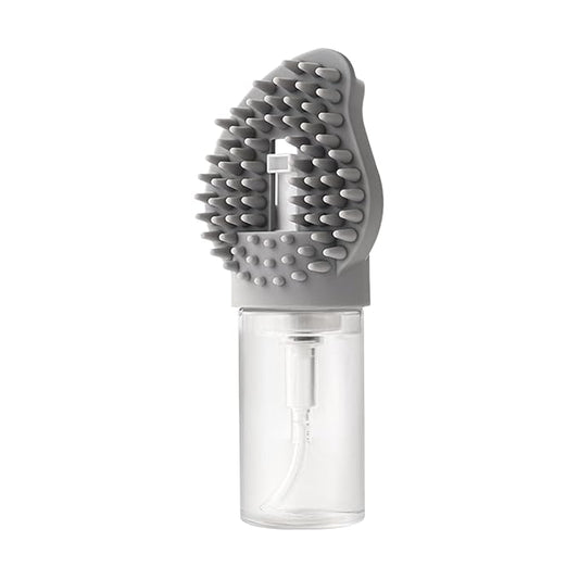 Pet Bath Brush, Soft Bristles, 17.7cm, Cat Grooming Comb, Ergonomic Handle Brush, Portable & Lightweight, for Shower, Bathing, Shedding, Dogs, Cats, Bathroom