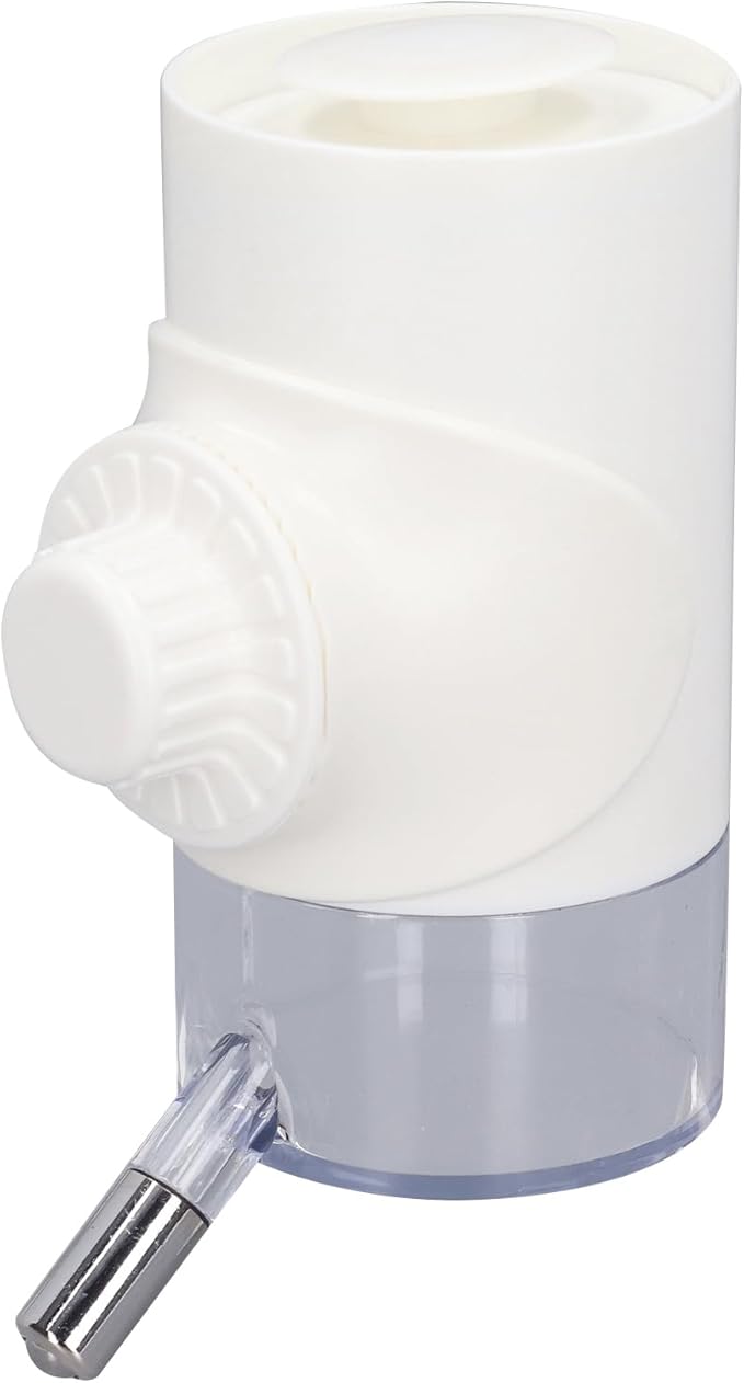 Semme Dog Bottle for Pet Supplies Automatic Dispenser for Dogs Small Animals Made of Food Grade Materials Prevents Dripping Easy to (Pearl White)