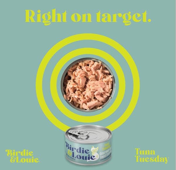 Birdie & Louie Wet Cat Food Variety Pack of Tuna Flavors | 6 Cans of 5 Different Tuna Flavors | All Natural Ingredients, Grain Free | 3 Oz Cans, Bulk Case of 30 Cans