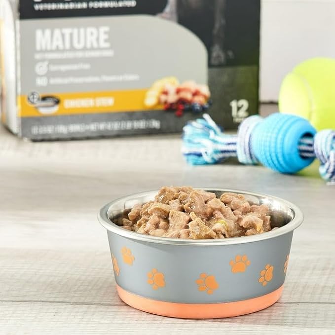Pure Balance Pro Chicken Stew Wet Dog Food, Grain-Free for Mature Dogs, Natural High Protein, Supports Healthy Digestion & Joints, 3.5oz Cups, 12-Pack, Premium Taste & Nutrition