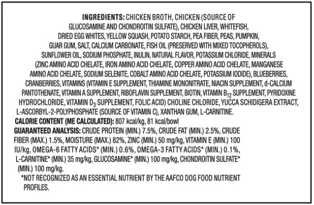 Pure Balance Pro+ Chicken Stew Wet Dog Food for Mature Pets, Grain Free, 3.5 oz Cups - High-Protein Formula, Real Chicken, Senior Dog Food, Supports Healthy Skin & Coat (12 Cups of 3.5 oz)