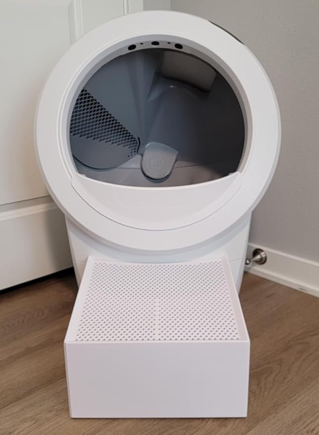 Litter Platform for Litter-Robot 4, 5, 5, Pro, EVO | Your Ultimate Tracking Solution! (White)