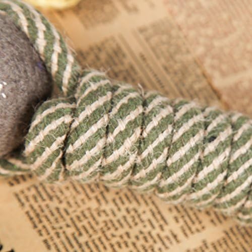 Dog Rope Chew Toy with Tennis Balls – Durable Dental Tug Toy for Puppies & Small to Large Dogs