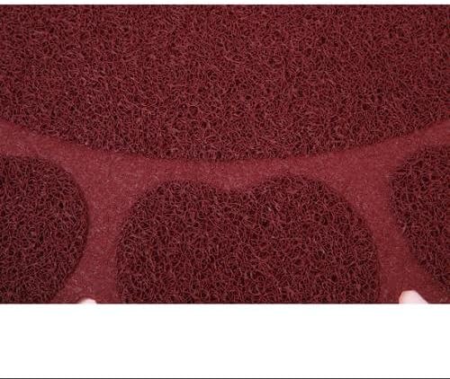 Jumbl Cat Litter MAT Catcher - Smartgrip Paw-Shaped Innovative Grass-Like Material Traps and Catches Litter While Remaining Soft On Paws - 24 x 18 1 Count (Pack of 1) - Burgundy