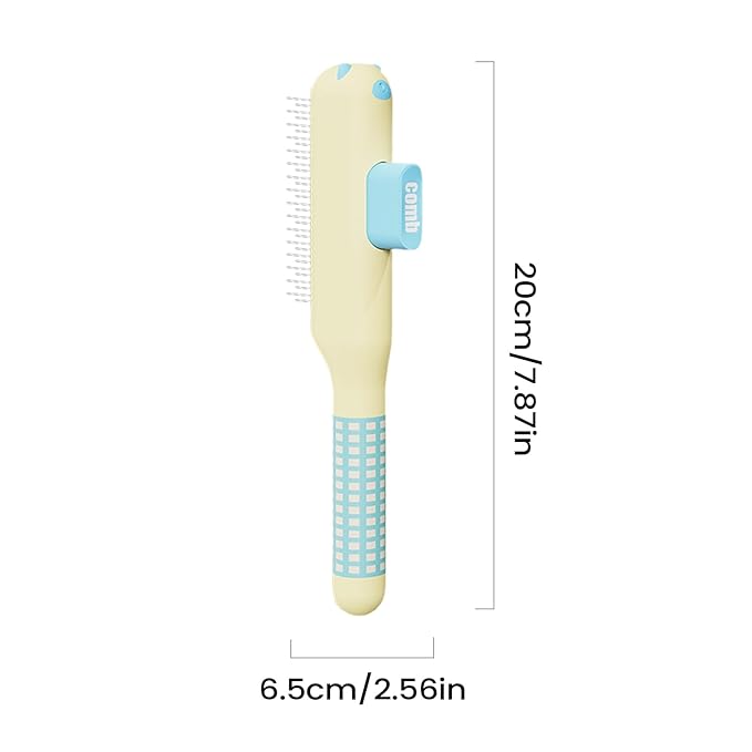 Comb for Cats - Self-Cleaning Non-Slip Brush Supplies with Metal Teeth,Cat Hair Comb | for Dog Puppy Animals Indoor Home Shedding