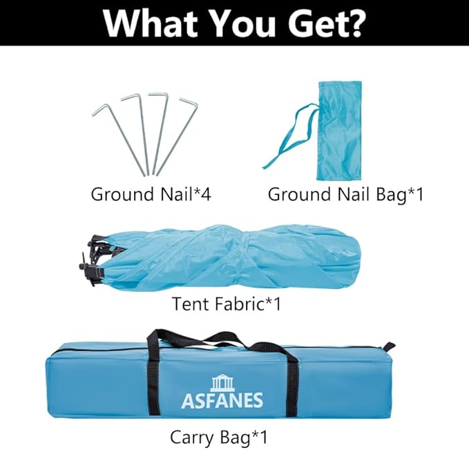 Outdoor Pet Automatic Camping Tent, Pop up Cave Bed for Indoor Cats and Small Dogs, Portable Cat House Dog House, Sky Blue.