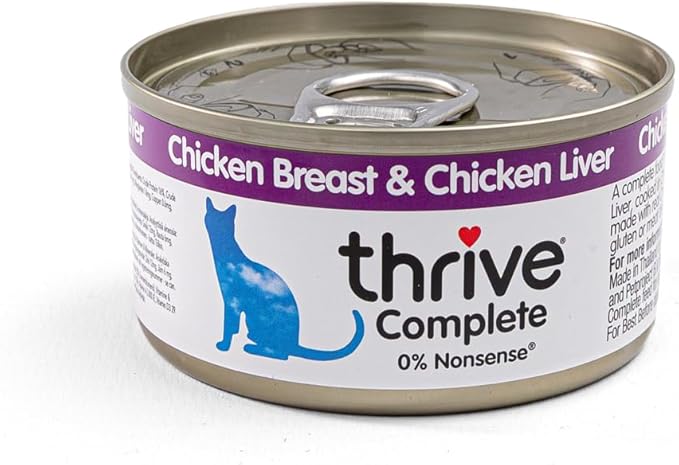 thrive Complete Cat Food 100% Chicken & Chicken Liver 12 x 75g