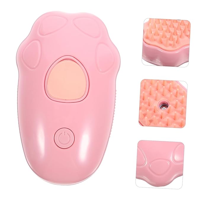 ibasenice 2pcs Cat Steam Brush Dog Bath Scrubber Portable Self- Pet Hair Massage Tool for Pets Grooming for Cats Dogs