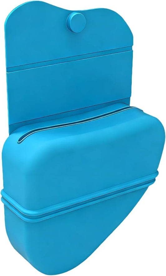 Large Capacity Puppies Snacks Carriers with Regulable Waist Strap for Storing Dry or Wet Dogs Pet Supplies Silicones Dogs Treat Bag Portable Pet Training Waist Bag Outdoor Feeders Puppies
