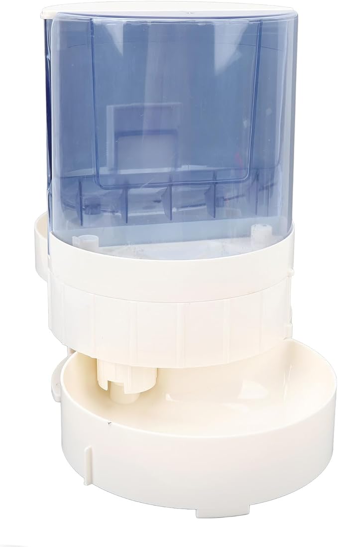 Automatic Dog Cat Feeder Double Layer Dry Wet Separate Rotating Storage Pet Food Feeder Water Dispenser for Small Medium Dog Puppy Kitten (Light Blue)