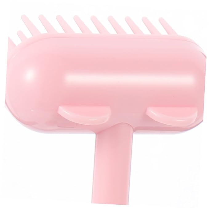 1pcs Cat Grooming Brush Multifunctional Cat Scratch Massage Tool for Self-grooming Safe Material Pet Hair Cleaning and Relaxation Brush Pink