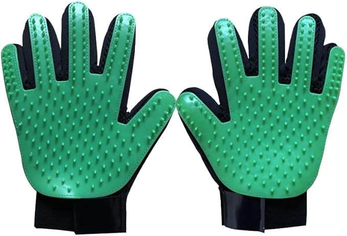 Pet Grooming, Hair Removal, Floating Hair Massage, cat and Dog Grooming Gloves, Adjustable Beauty Gloves, Double-Sided Care