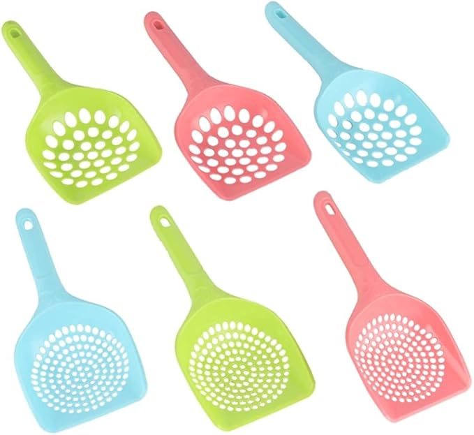 XTYPE Plastic Cat Litter Scoop Pet Care Sand Waste Scooper Shovel Hollow Cleaning Tool Hollow Style Lightweight Durable Easy to Clean cat Litter Shovel (Color : Chocolate)