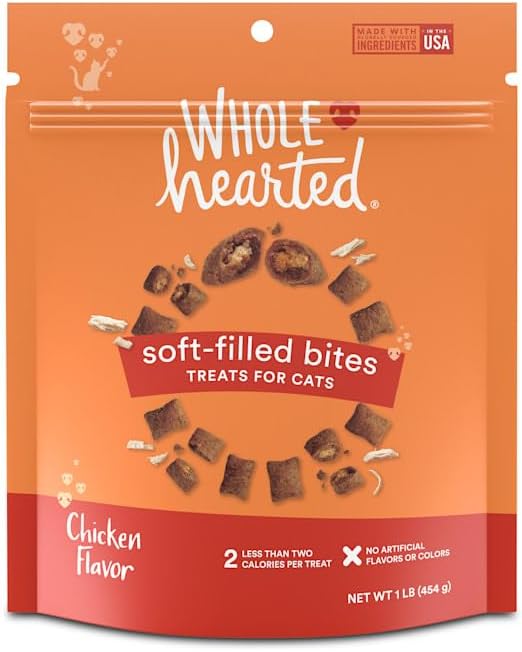WholeHearted Chicken Flavor Soft-Filled Bites Cat Treats 16 oz.