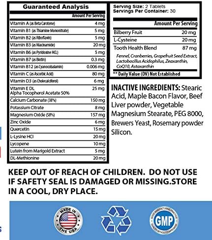 I LOVE MY PETS LLC cat Dental Care Solution - CAT Teeth Health Complex - Advanced Care Formula - Vitamin Supplement for Cats - 120 Treats (2 Bottles)