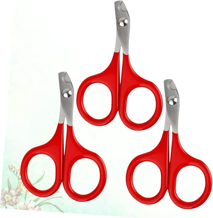 Beaupretty 9pcs Dog Cat Nail Clippers Pet Nail Care Tool Stainless Steel Grooming Scissors Comfort Grip Bend Cut Trimmer for Home Pet Salon