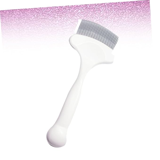 Milisten Cat Grooming Comb Elastic Pin Pet Hair Knot Cleaning Tool for Cats Easily Eliminates Tangles and Dander Material White