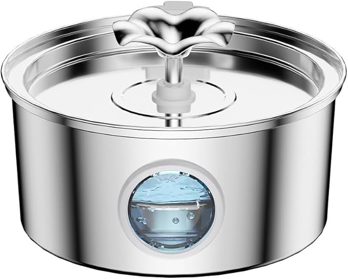 Selene The Doggy Fountain, Quiet Floor-Standing Pet Water Fountain, Automatic Dog Watering Dispenser Bowl Feeding & Watering Supplies (3.2L Round Flower)