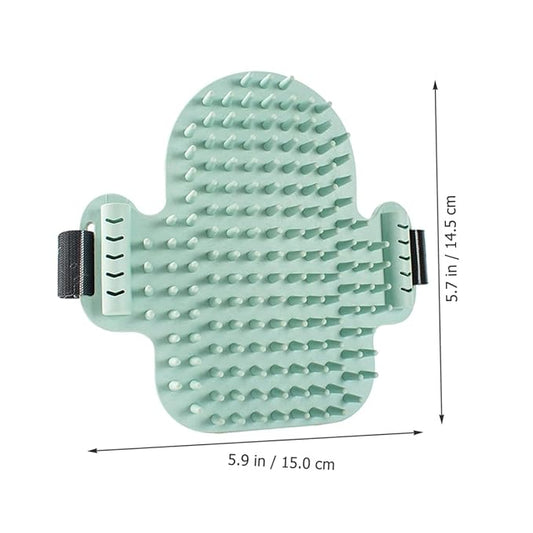 BESPORTBLE Cat Self Grooming Massaging Comb with Wood Actinidia Stem Corner Scratcher Rubber Brush for Kitten and Adult Cats for Wall Use Random Color