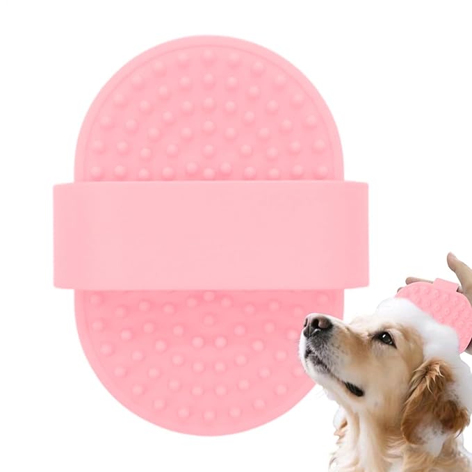 Dog Shower Brush,Silicone Soothing Massage Pet Grooming Supplies | Dog Scrubber - for Long Short Haired Puppy Cats Kitten Care