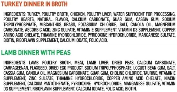 Pure~Balance Grain-Free Wet Dog Food Variety Pack ~12 Count, 3.5 Oz~ Trays, Lamb Dinner with Peas, Turkey in Broth, No Artificial Colors, Moist Texture, All Breed Adult Dogs, Daily Complete Nutrition.