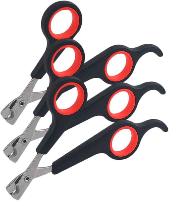 YARNOW 3pcs Ergonomic Stainless Steel Pet Nail Clippers Portable Dog Cat Nail Trimmers for Safe Grooming Non- Handle for Easy Use for Breeds