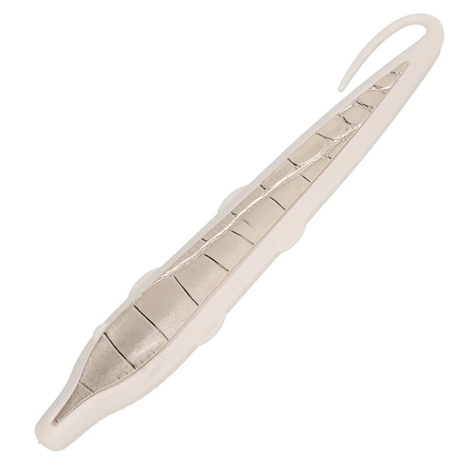 ZJchao Cat Grooming Brush for Short Haired Dogs & Pet Groomer Massage Comb, Dog Brush with Simulated Tongue Design for Daily Hair Care (White Gold)