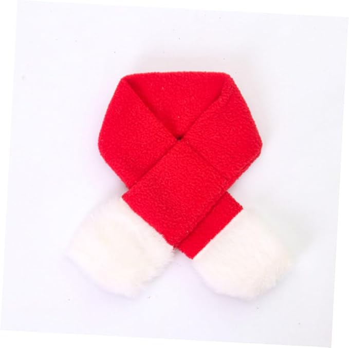 Pet Winter Hat and Scarf Set for Dogs and Cats, Thermal Cotton Headdress Supplies with Warm Head Cover, Christmas Photo Prop Costume for Puppies and Small Pets