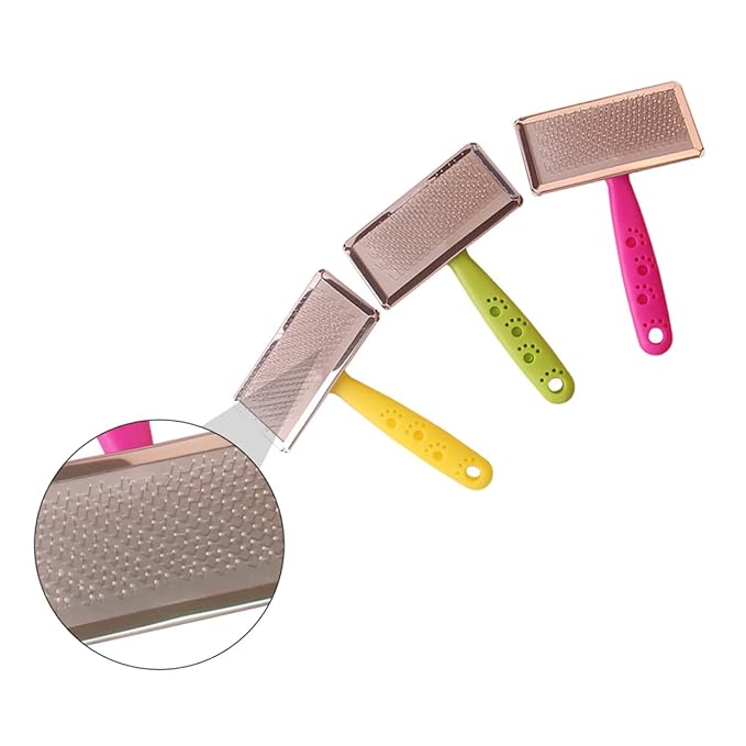 BESTonZON 3pcs Pet Grooming Comb Medium Pet Hair Removal Cleaning Tool Ergonomic Cats Random Massage Comb for Grooming Supplies